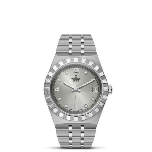 A ladies watch with a silver dial and diamonds - M28400-0002.