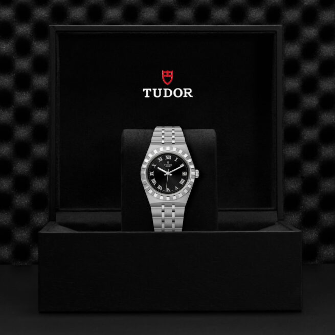 A M28400-0003 watch in a black box.