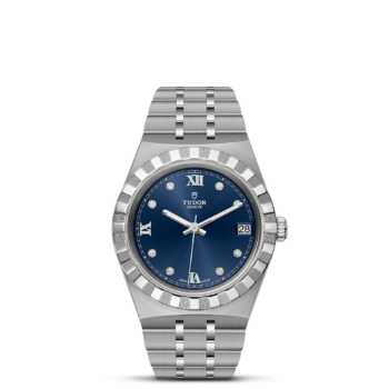 Tiepolo ladies watch (M28400-0007) in stainless steel with blue dial.