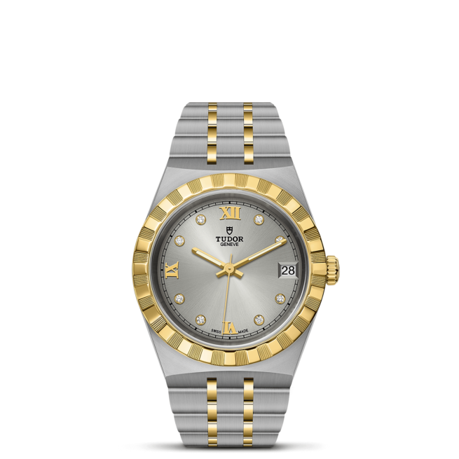 M28403-0002 women's watch in two tone gold and silver.