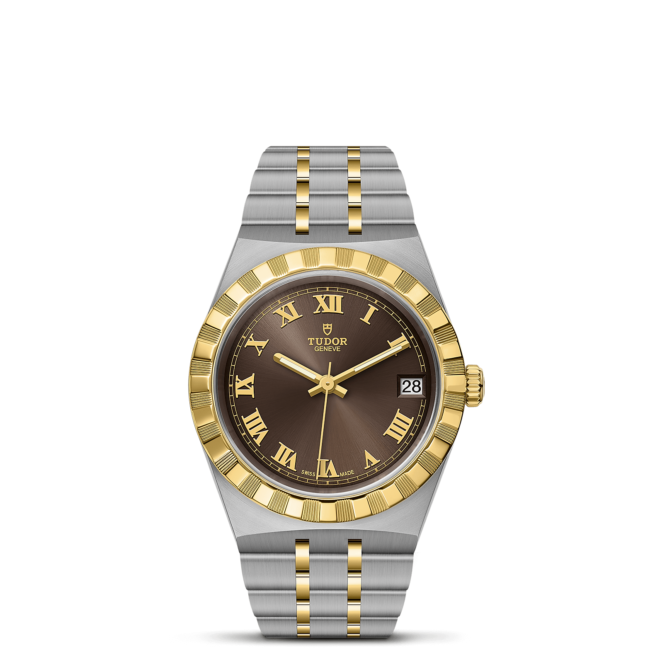 A M28403-0008 watch with roman numerals.