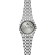 A women's M28500-0002 watch on a black background.