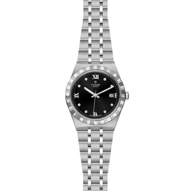 A women's watch with a black dial, the M28500-0004.