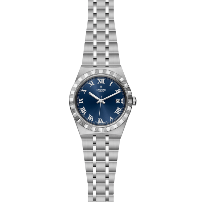 A women's watch with M28500-0005 dials on a black background.