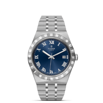 A M28500-0005 watch with blue roman numerals.