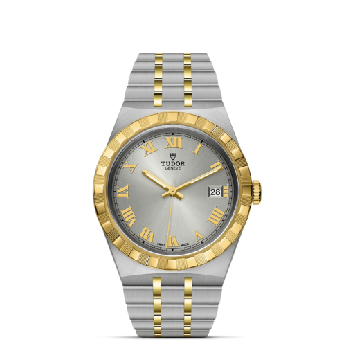 Tido men's watch M28503-0001 in two tone gold and silver.