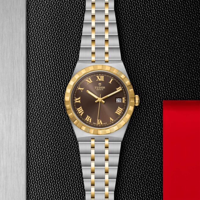 A M28503-0007 watch with roman numerals.