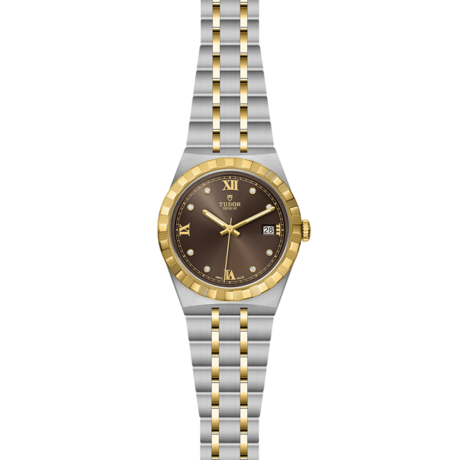 A women's watch with a brown dial M28503-0008.