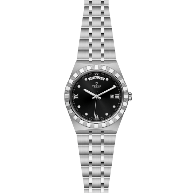 A women's watch with black dial and diamonds - M28600-0004.