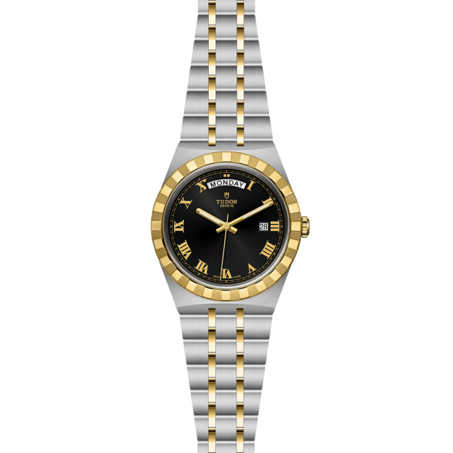 A M28603-0003 watch on a black background.