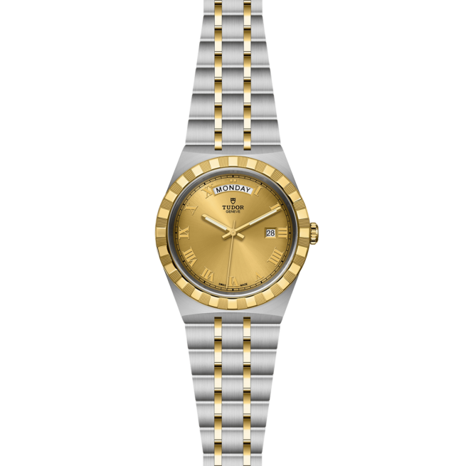 A women's watch with a M28603-0004 dial on a black background.