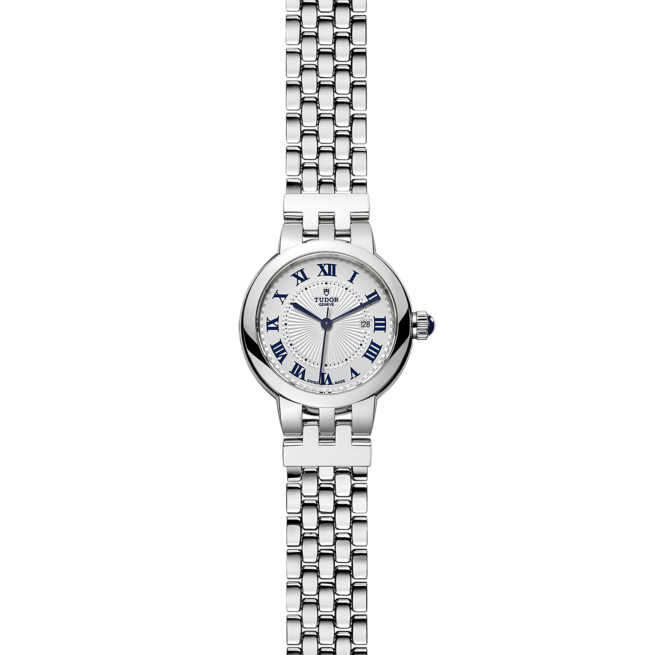 A women's watch with M35500-0001 dials on a black background.