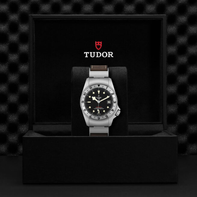 A M70150-0001 watch in a black box.