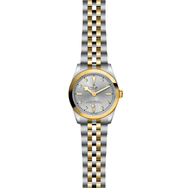 A ladies M79603-0007 watch in two tone gold and silver.