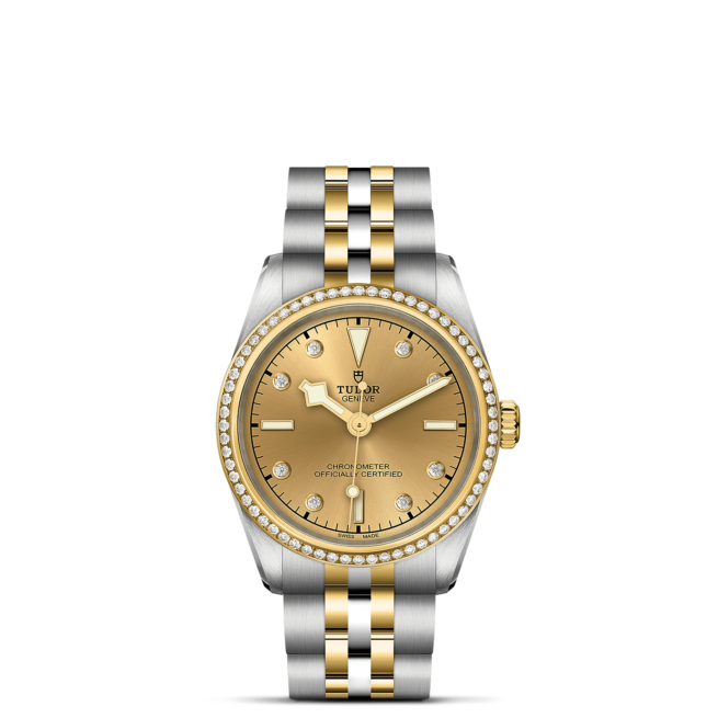 A M79613-0007 watch with yellow gold and diamonds.