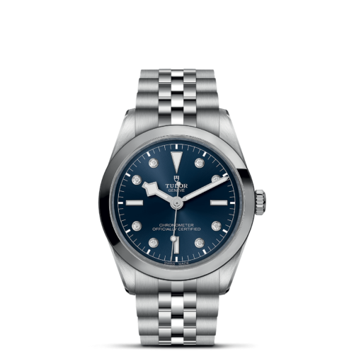 A M79640-0005 watch on a black background.