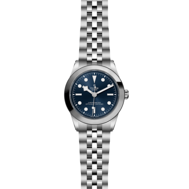 A M79660-0002 tudor watch with a blue dial.