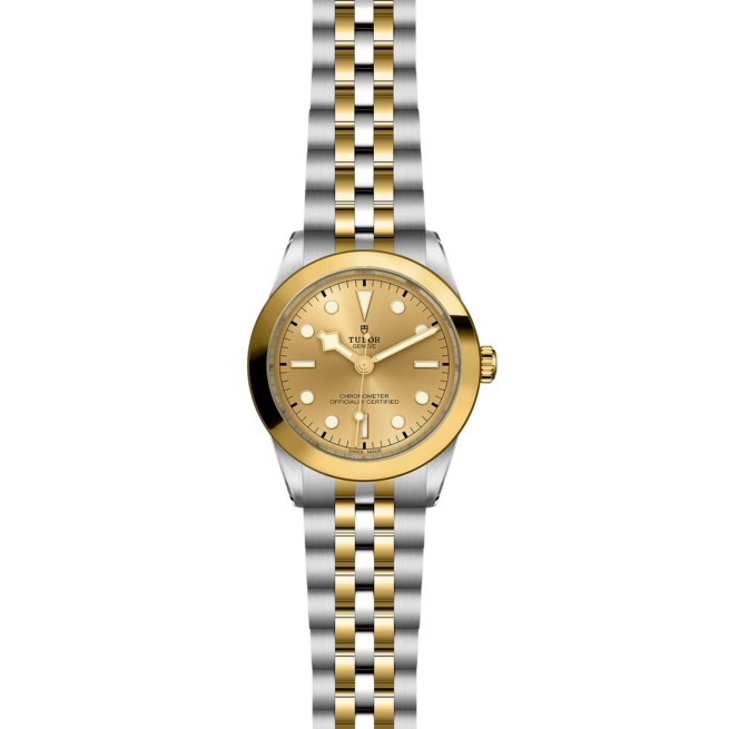 A M79663-0005 ladies watch with a yellow gold dial.