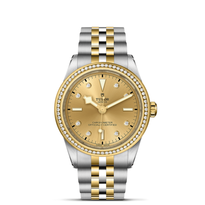 A M79673-0007 watch with yellow gold and diamonds.