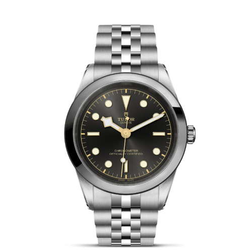 The M79680-0001 watch on a black background.