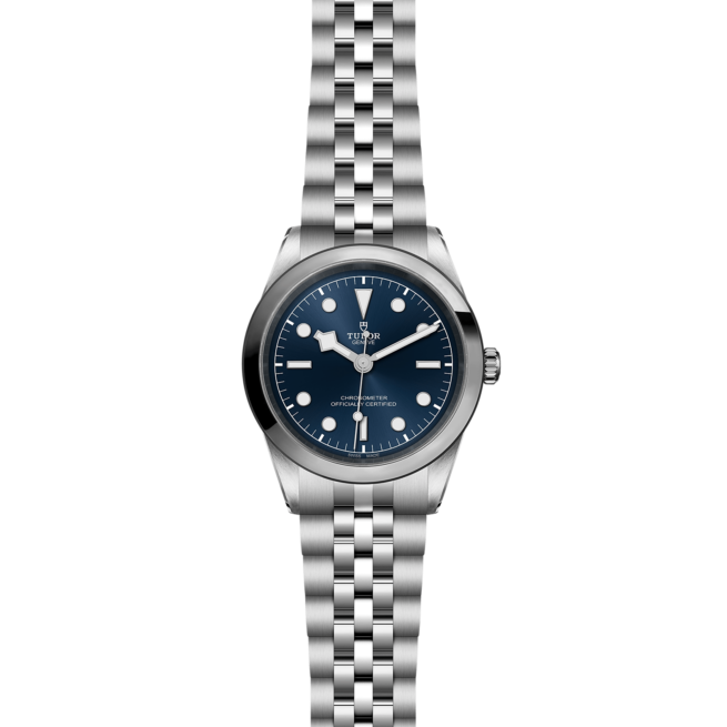 A tudor watch with a blue dial M79680-0002.