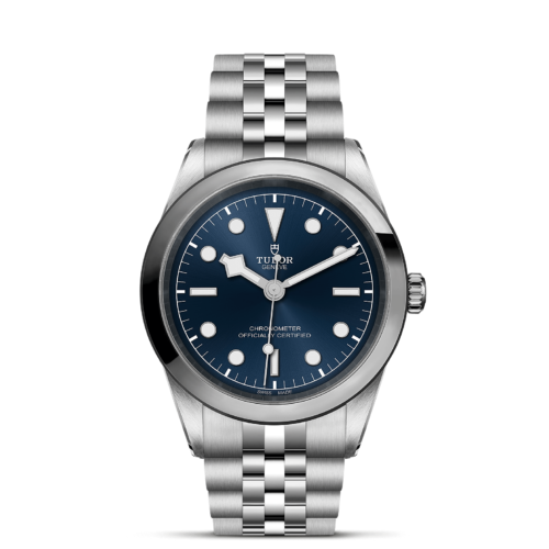 The M79680-0002 with blue dial watch.