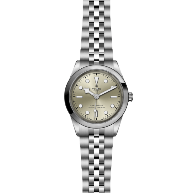 A M79680-0003 ladies watch on a black background.