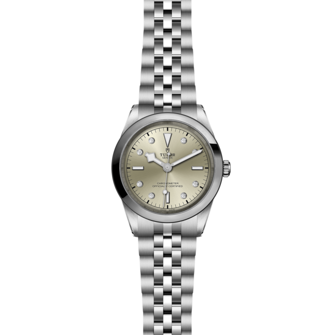 A M79680-0006 watch on a black background.