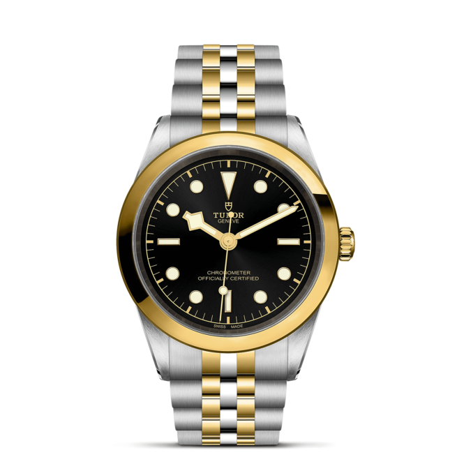 A M79683-0001 watch on a black background.