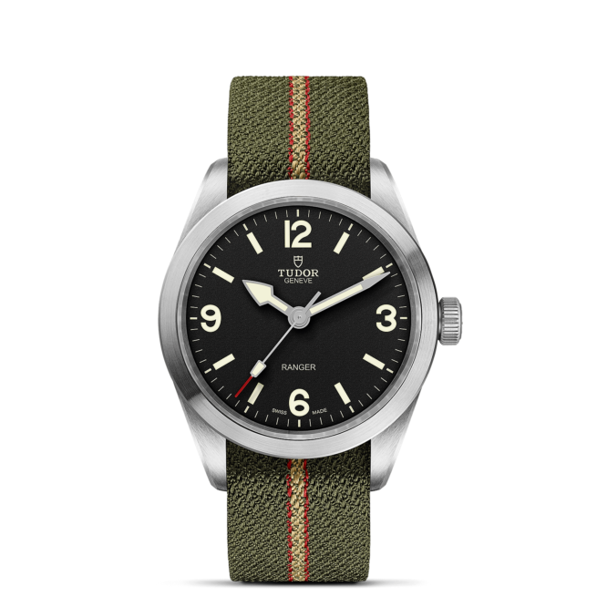 A M79950-0003 watch on a black background.