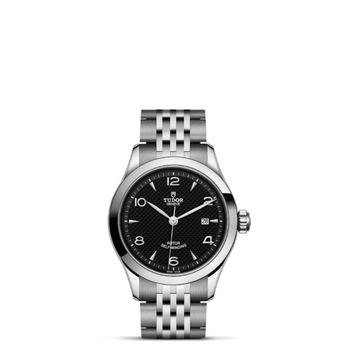 A watch with a M91350-0002 dial on a black background.