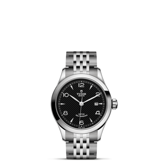 A watch with a M91350-0002 dial on a black background.