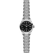 A women's watch with M91350-0004 dials on a black background.