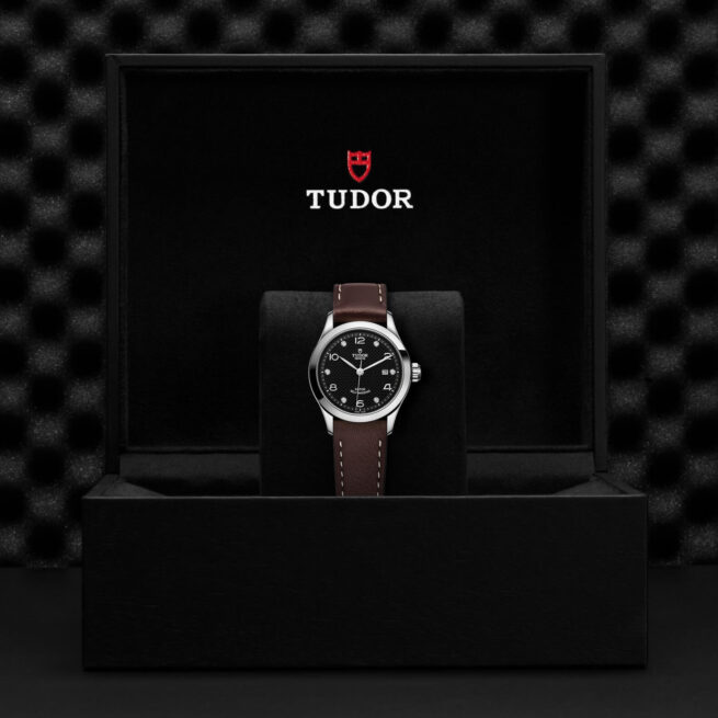 A M91350-0009 watch in a black box.