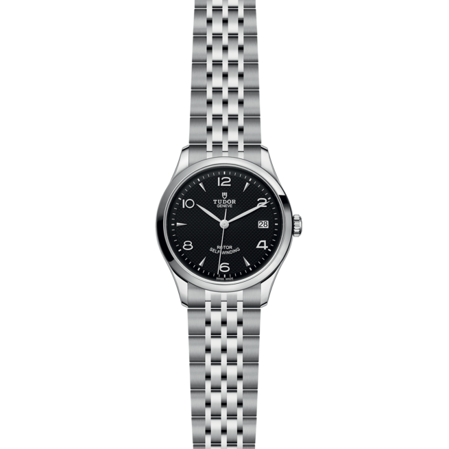 A M91450-0002 watch on a black background.