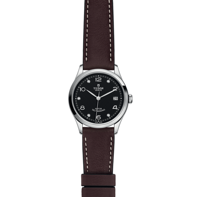 A M91450-0009 watch on a black background.