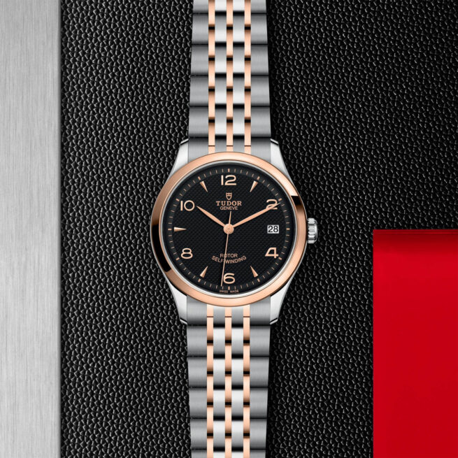 A M91451-0003 watch on a black background.