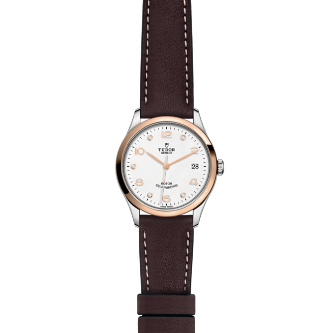 A women's watch with brown leather strap M91451-0012.