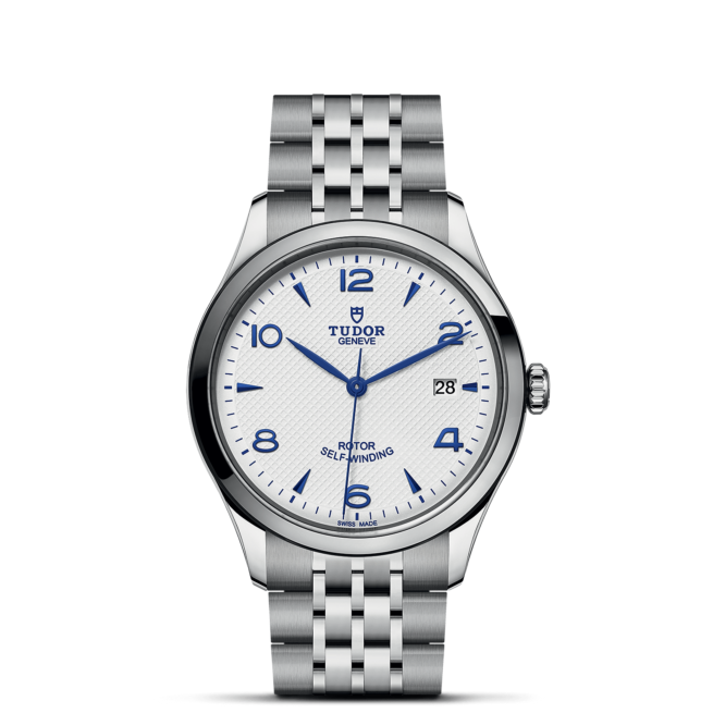 Tissot M91550-0005 men's watch with blue dial.