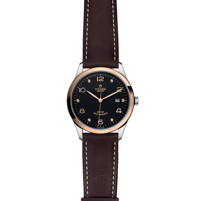 A M91651-0008 watch on a black background.
