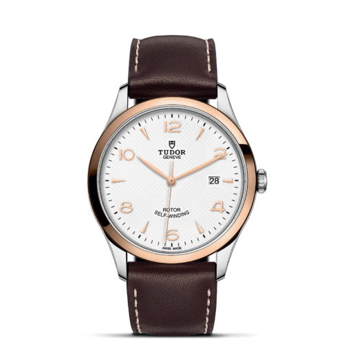 The M91651-0010 classic watch with brown leather strap.