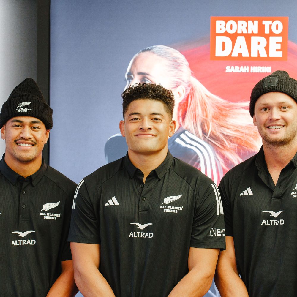 All Blacks Pose in front of Tudor Watches Boutique